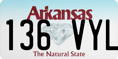 AR license plate 136VYL