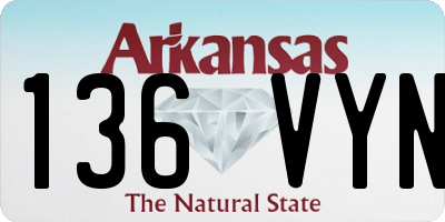 AR license plate 136VYN