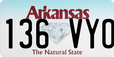 AR license plate 136VYO