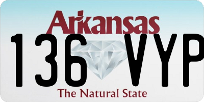 AR license plate 136VYP