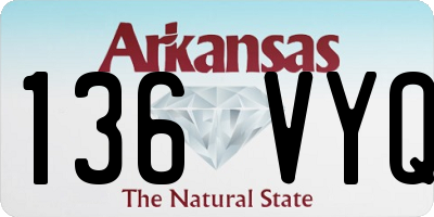 AR license plate 136VYQ