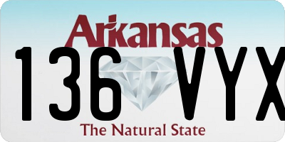 AR license plate 136VYX