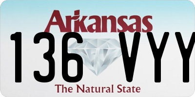 AR license plate 136VYY