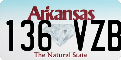 AR license plate 136VZB