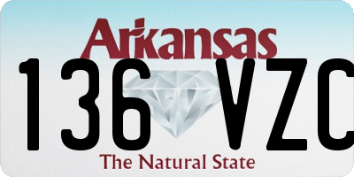 AR license plate 136VZC