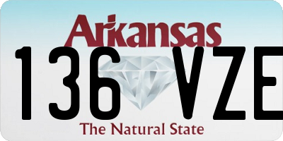 AR license plate 136VZE