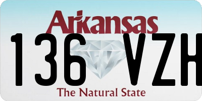 AR license plate 136VZH