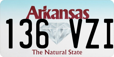 AR license plate 136VZI