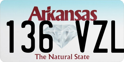AR license plate 136VZL