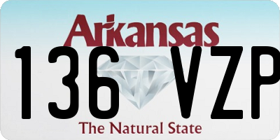 AR license plate 136VZP