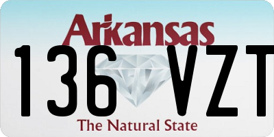 AR license plate 136VZT