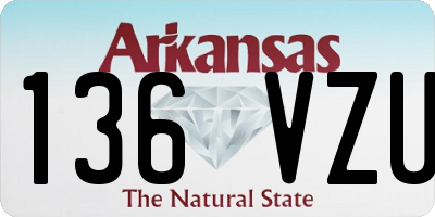 AR license plate 136VZU