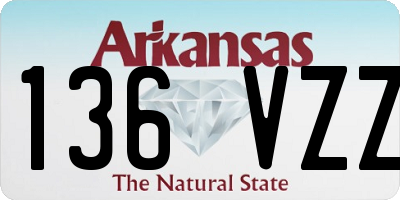 AR license plate 136VZZ