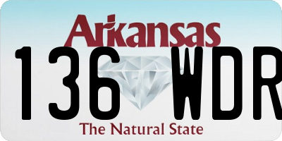 AR license plate 136WDR