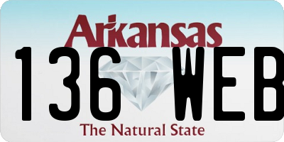 AR license plate 136WEB