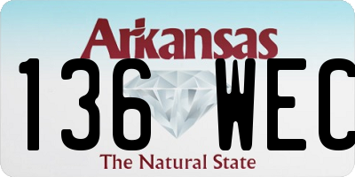 AR license plate 136WEC