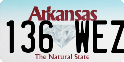 AR license plate 136WEZ