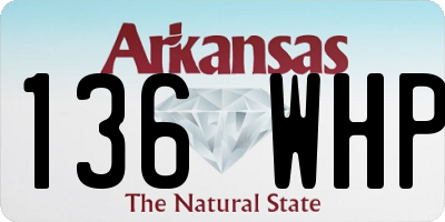 AR license plate 136WHP