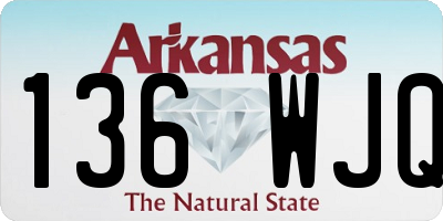 AR license plate 136WJQ