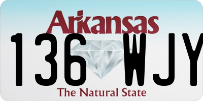 AR license plate 136WJY