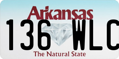 AR license plate 136WLC