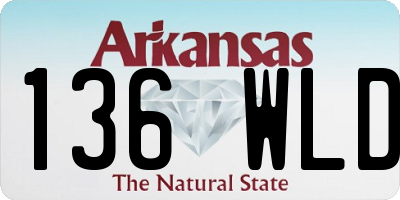 AR license plate 136WLD