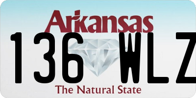 AR license plate 136WLZ
