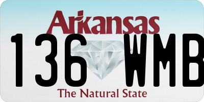 AR license plate 136WMB