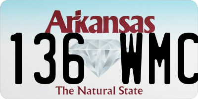 AR license plate 136WMC