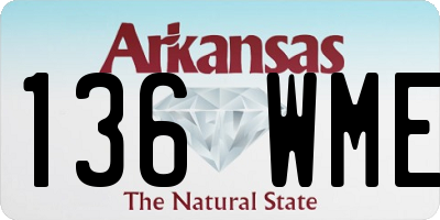 AR license plate 136WME