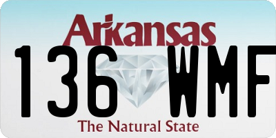 AR license plate 136WMF