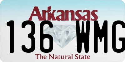 AR license plate 136WMG