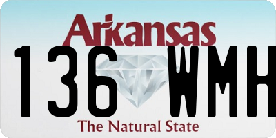 AR license plate 136WMH