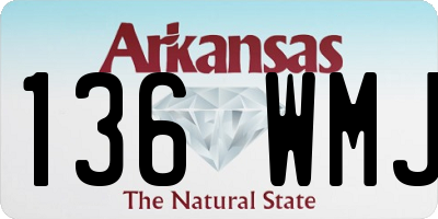 AR license plate 136WMJ