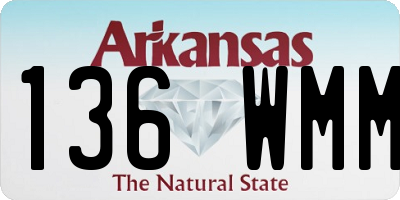 AR license plate 136WMM