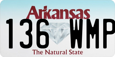AR license plate 136WMP