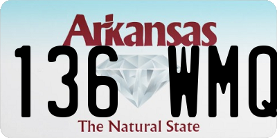AR license plate 136WMQ