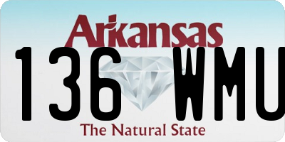 AR license plate 136WMU