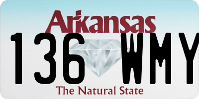 AR license plate 136WMY