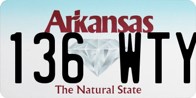 AR license plate 136WTY