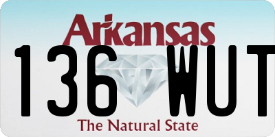AR license plate 136WUT