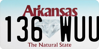 AR license plate 136WUU