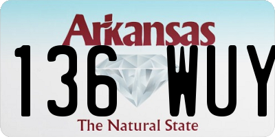 AR license plate 136WUY