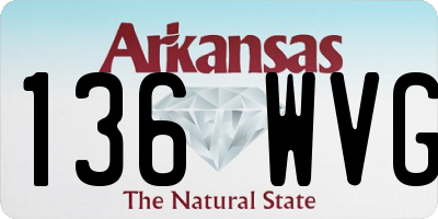 AR license plate 136WVG