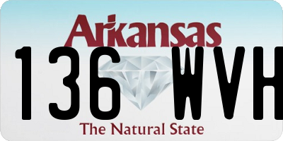 AR license plate 136WVH