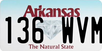 AR license plate 136WVM