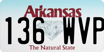 AR license plate 136WVP