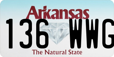 AR license plate 136WWG