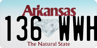 AR license plate 136WWH