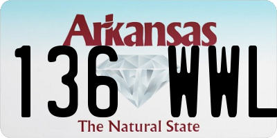 AR license plate 136WWL